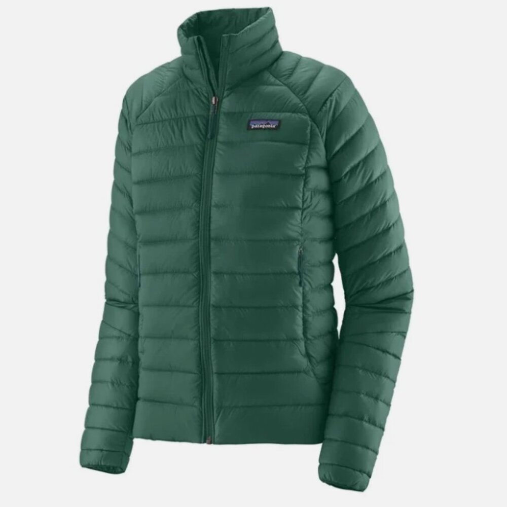 New $279 Patagonia Womens 2XL Down Sweater Full Zip Puffer Jacket Conifer GREEN